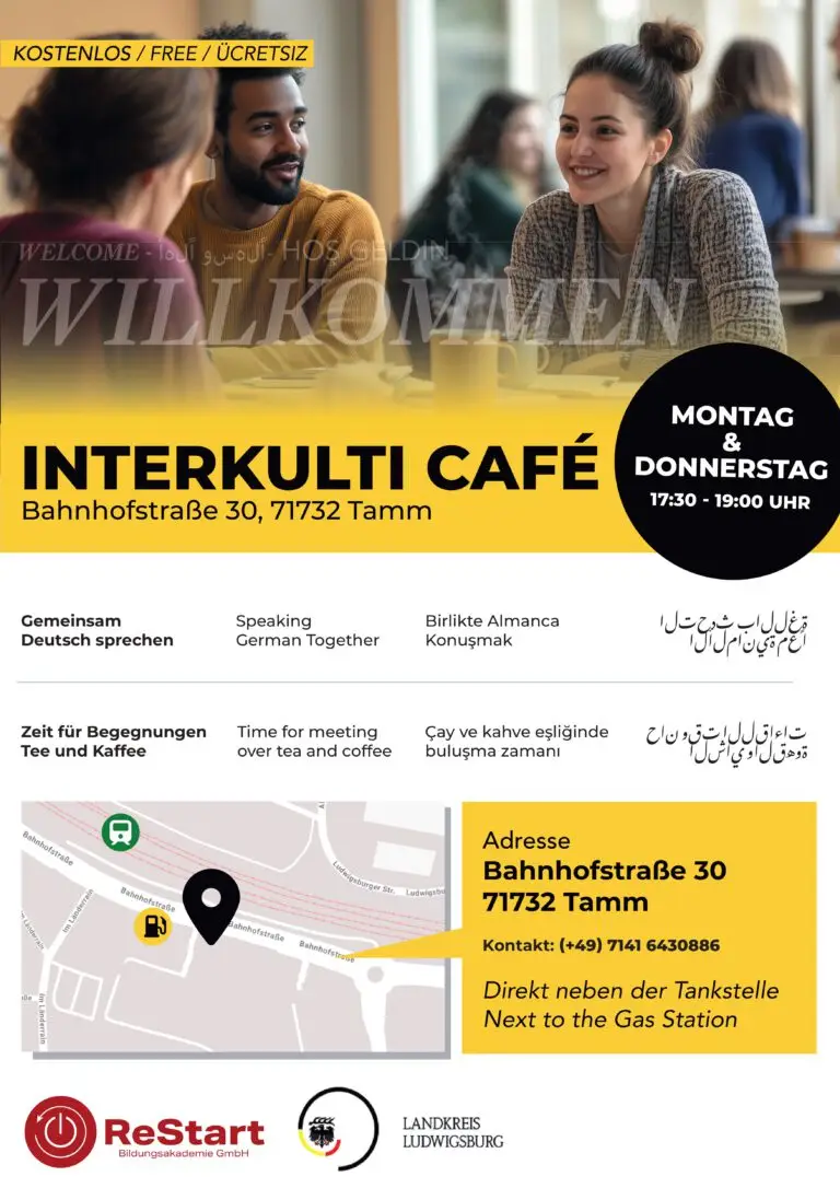 Interkulti Café – Bahnhofstraße 30, 71732 Tamm